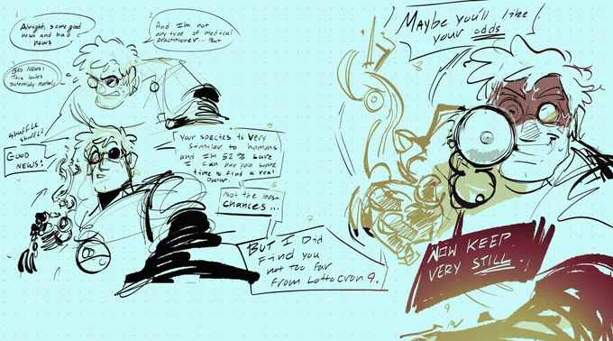 quick comic to end the night with. Still not a medical doctor, probably has a good success rate if hes going by the bit, but this does include being incredibly unsettling. would not recommend.  #gravityfalls #gigglefallsau 
