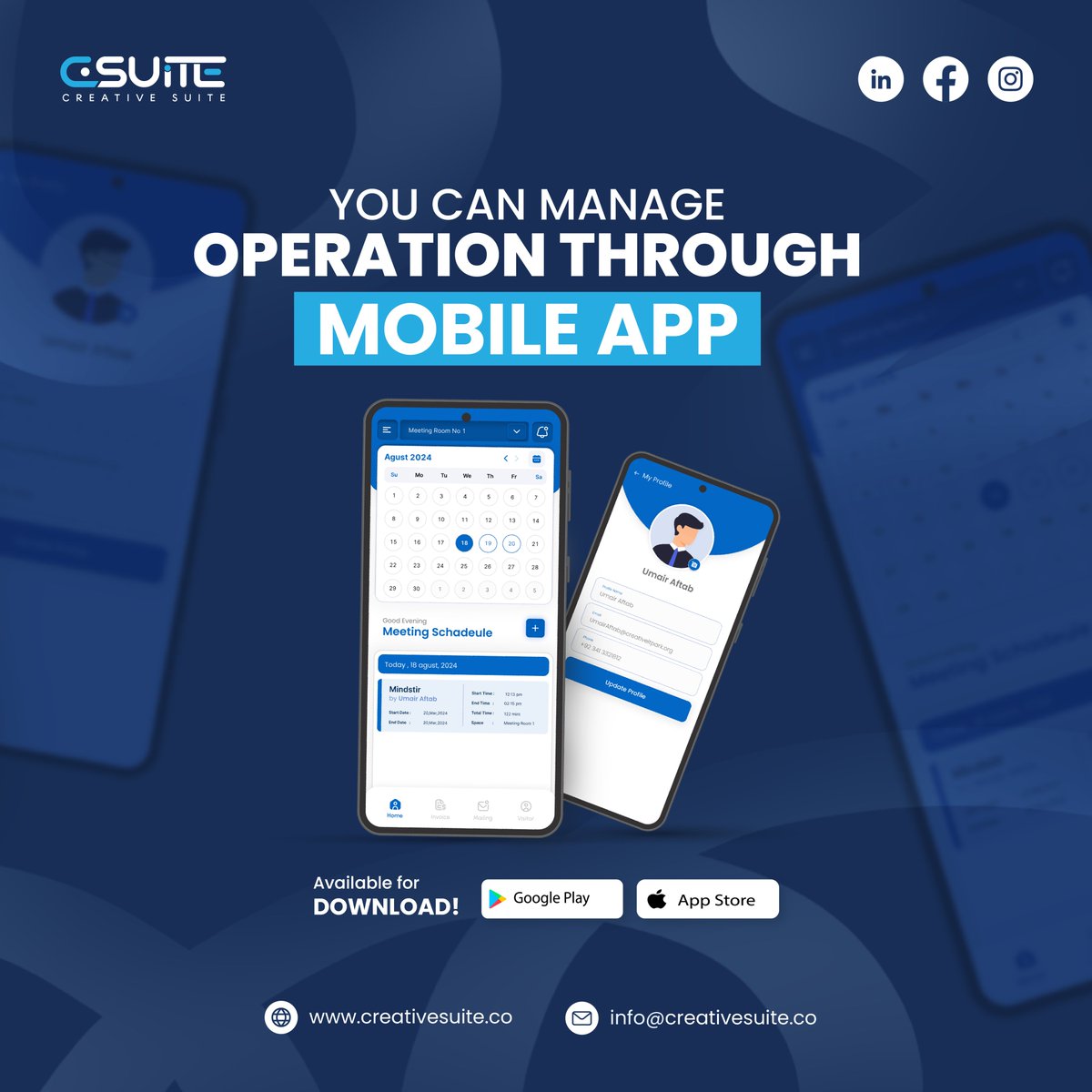 creative_suite_'s tweet photo. Manage Operations Anywhere with Creative Suite 

Stay connected and productive on the go with Creative Suite’s mobile apps, available on Android &amp; iOS. Streamline your company’s operations from anywhere!

Learn more 👉 [https://t.co/Cmq2i4yXr6]

#CreativeSuite #MobileApps https://t.co/CPzhwbh31w