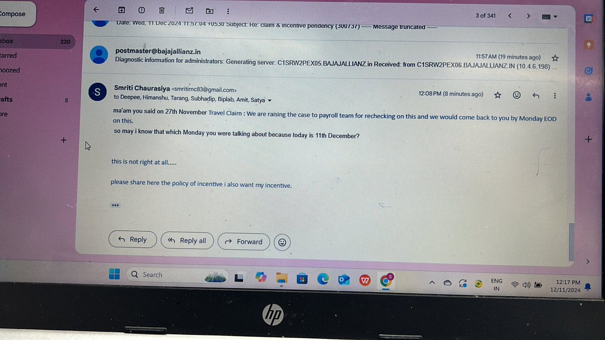 Smritideep's tweet photo. @BajajAllianzLIC knows very well the indentity knows how to manage the hard earned money of its employees very well I’m ex employee there but still not received my money which was I invested there @LabourMinistry @Employ_News @FinMinIndia https://t.co/puyRWOvXSL