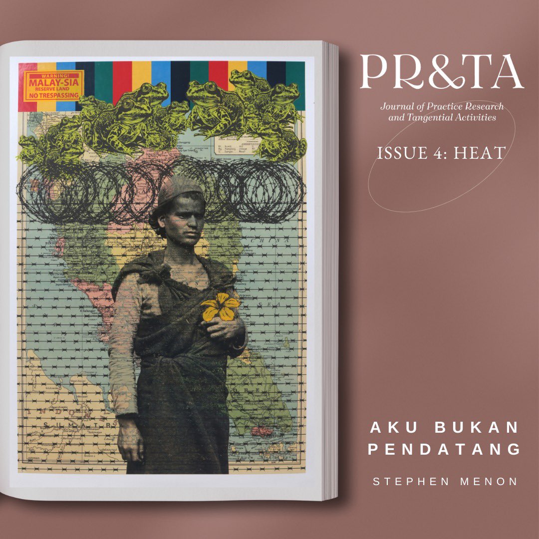 Stephen Menon’s striking art provokes thought on the marginalisation of minority communities as outsiders and foreigners. View his artwork in PRATA’s latest issue HEAT at pratajournal.com