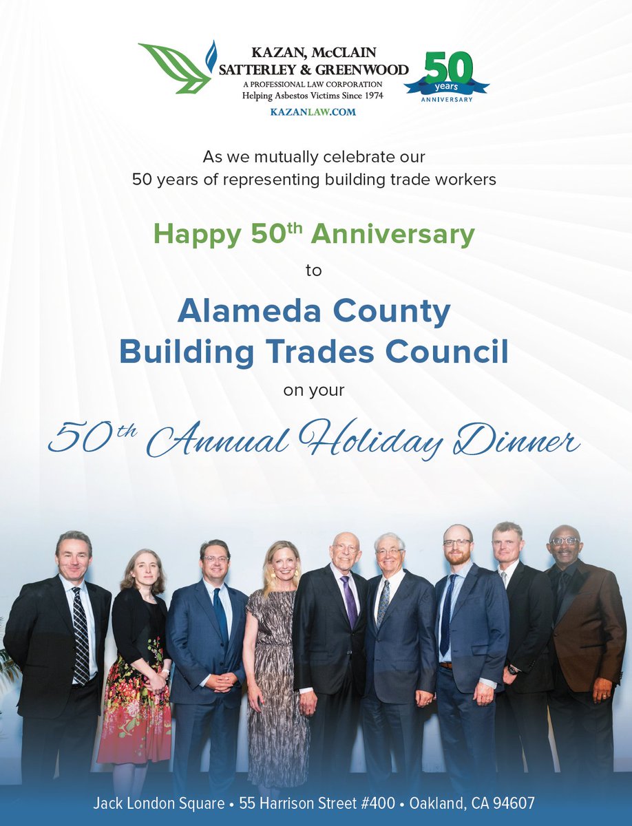 Thanks for the shout out honoring our 50th from the podium at the start of dinner! We are so proud to have represented BTC members since 1974, and every year since!
