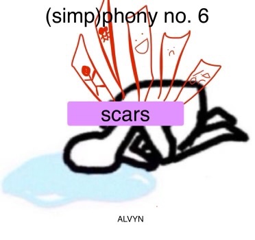 Hope you guys are enjoying (and hopefully not resonating with) (simp)phony no. 6 | scars! 

Here’s the tracklist 😊

Shoutout to <a href="/rheyaravioli/">rheya</a> as always for the cover 🔥