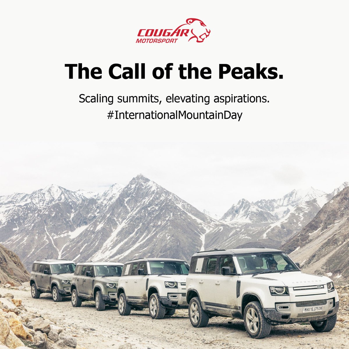 Cougarmotorspor's tweet photo. This #InternationalMountainDay, embrace the Himalayas with one of our 2025 Defender Journeys—Ladakh, Umling La, Spiti, or Zanskar. Discover breathtaking landscapes and cultural heritage behind the wheel of the iconic Defender.
Book now: +91 8800860430
#DefenderJourneys #defender https://t.co/qH3rLROv5d