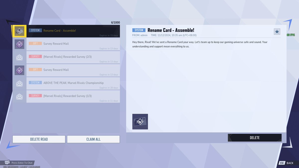 PhHikari's tweet photo. ok I fcking love this game. Someone reported my name before "Cvnty Gorgina" and I was stuck with a random morse code moment of a name but they gave me a rename card for free when it really cost money. "Purrsy Gorgina" is the new tea! https://t.co/E88khZEmdz