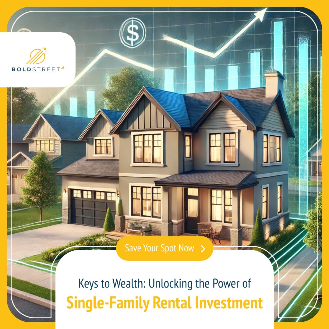 BoldStreetAI's tweet photo. Residential Real Estate Investing continues to be the best short and long-term investment strategy. Join an exclusive webinar with 2 industry leaders to learn how you can invest with little experience or capital. 
Tue 12/17 at 12pm PT/3pm ET 
https://t.co/iphiTn7gDg
#investors https://t.co/IrJIkjO8Kt