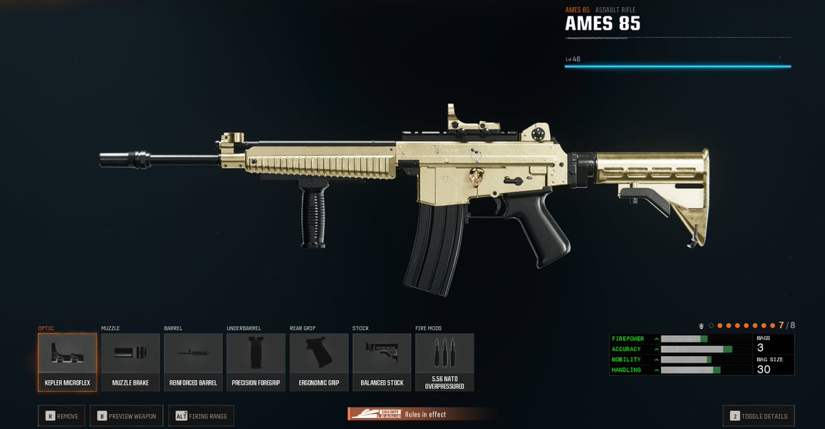 Zero recoil AMES 85???