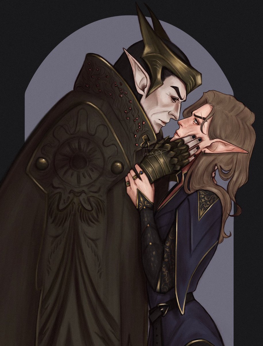 _doricula's tweet photo. Pesky little crow ✨
I can't get over ElgaRook 😩 
#DragonAge #DATV #Rook #Elgarnan https://t.co/zLONAmgxA6