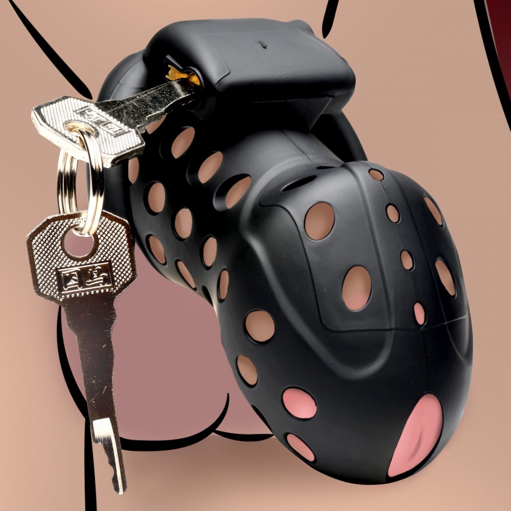 sm_tarantula's tweet photo. 服従の証に鍵付きの貞操帯なんてどうでしょう？
お手洗いの際にはつけたまま出せるから、安心です。
相手の思うようにコントロールされ、無様な姿をみせてしまうことでしょう。
「ロックダウンチャスティティケージ」
気になる方は以下URLを確認してみてください。
https://t.co/gTRnVPOVjW https://t.co/eAqWz0uUAf