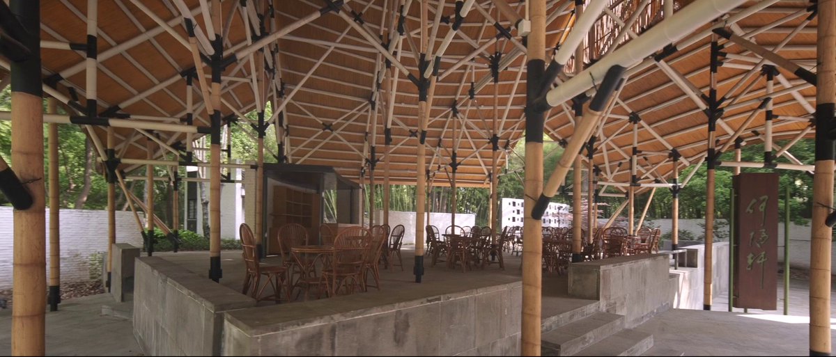 VisitSongjiang's tweet image. Helou Pavilion 何陋轩, a famous #bamboo-roofed tea #pavilion in Fangta Garden in Songjiang, was designed by the renowned Chinese architect Mr. Feng Jizhong. The bamboo pavilion section may be the only existing historic #bamboostructure in #China. 
Through in-depth research into…