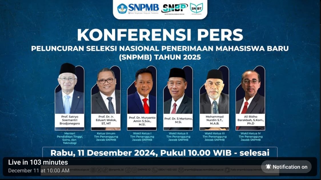 SkollaOnline's tweet photo. 📢 RANGKUMAN KONFERENSI PERS SNPMB 2025

Ps: Thread akan diupdate sampai konferensi berakhir

source: Youtube SNPMB BPPP
— a thread
#SNPMB2025 #SNBP2025 #SNBT2025 https://t.co/oTZ9LX1McX