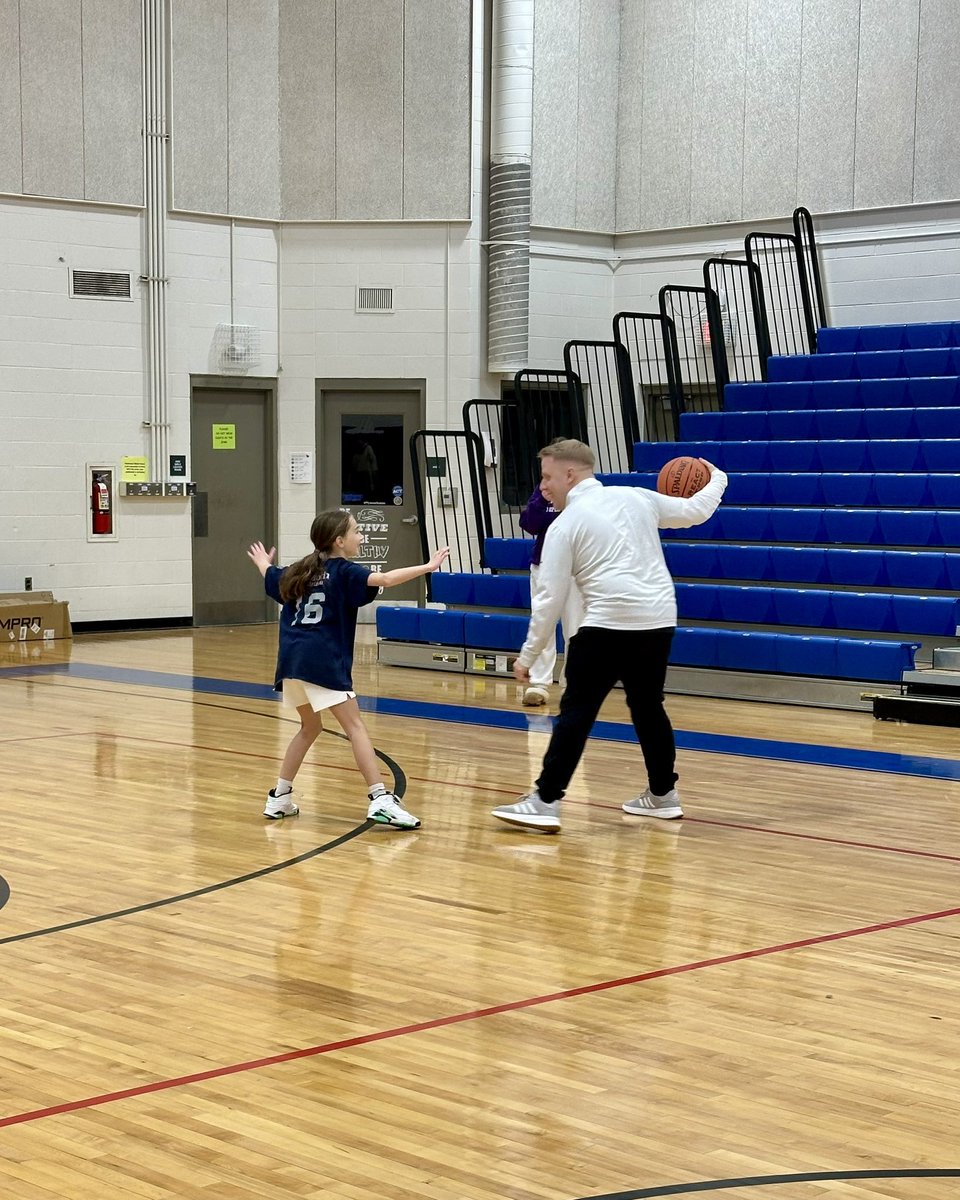 Got to cheer on Leah at her biddy game tonight—our #1 <a href="/nhssgirlshoop/">Nashua South Girls Basketball</a> superfan. She lit it up, then hit me with a 1v1 challenge after. Pretty sure she’s coming for my job next.
