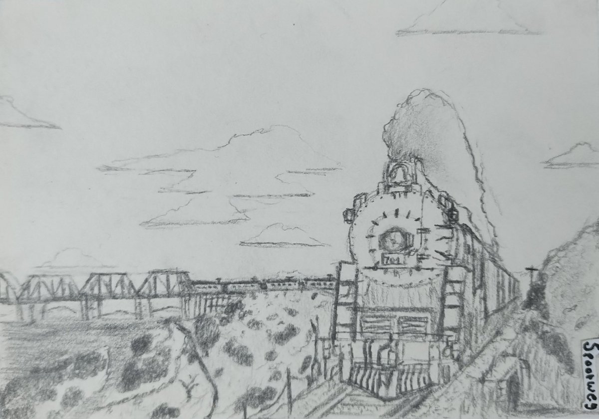 SpoorButNotWeg's tweet photo. I haven't done something like this in around a year or more.
Anyways, here's a T&NO GS-1.
(More info in ALT)
#Drawing #Train #SteamLocomotive #Locomotive #Railroad #SouthernPacific #SPRR https://t.co/iV1EZVwvus