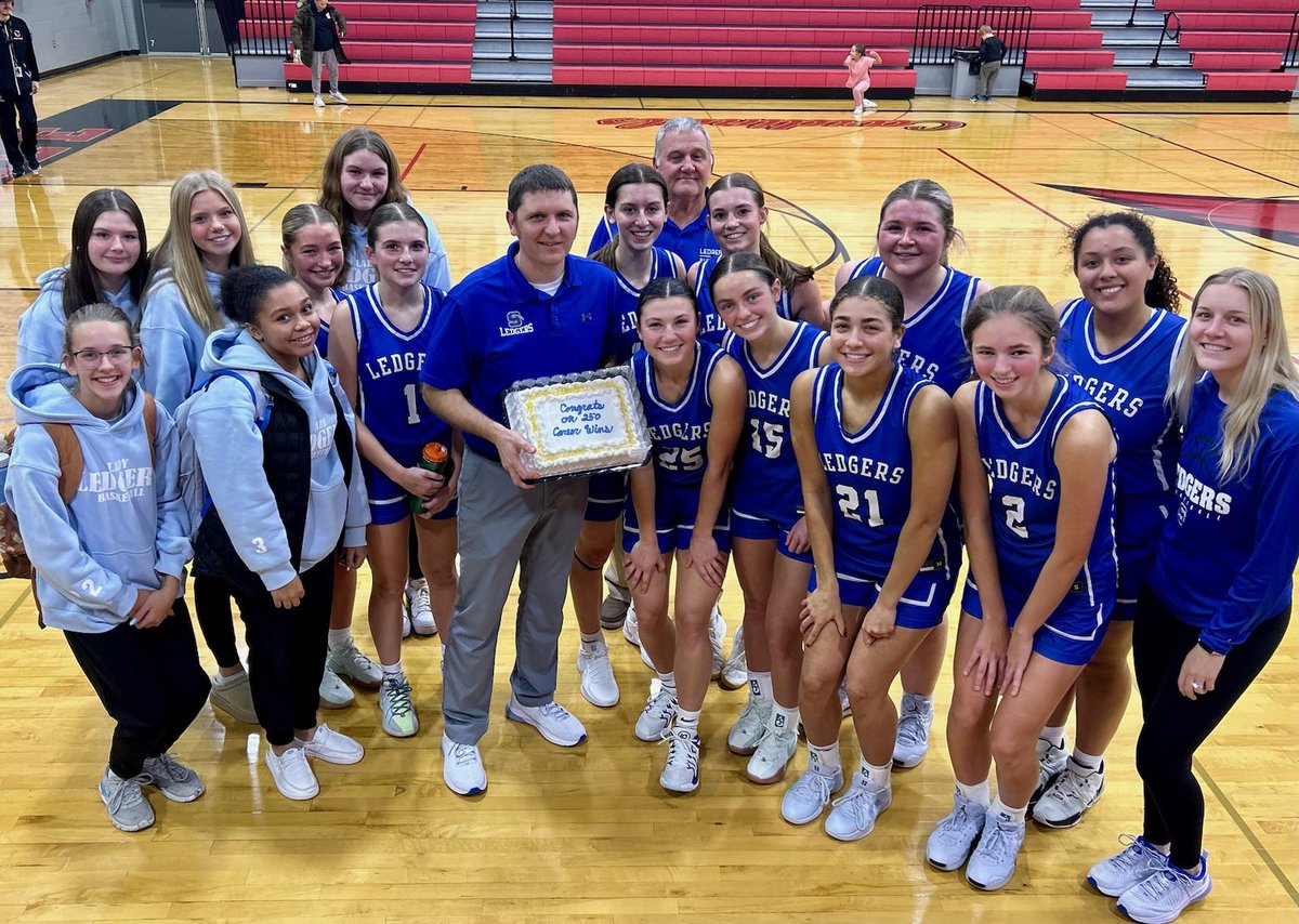 Congrats to <a href="/LedgersGBB/">Ledgers Girls Hoops</a> head coach <a href="/CoachRedig04/">Mitch Redig</a> on 250 career wins!