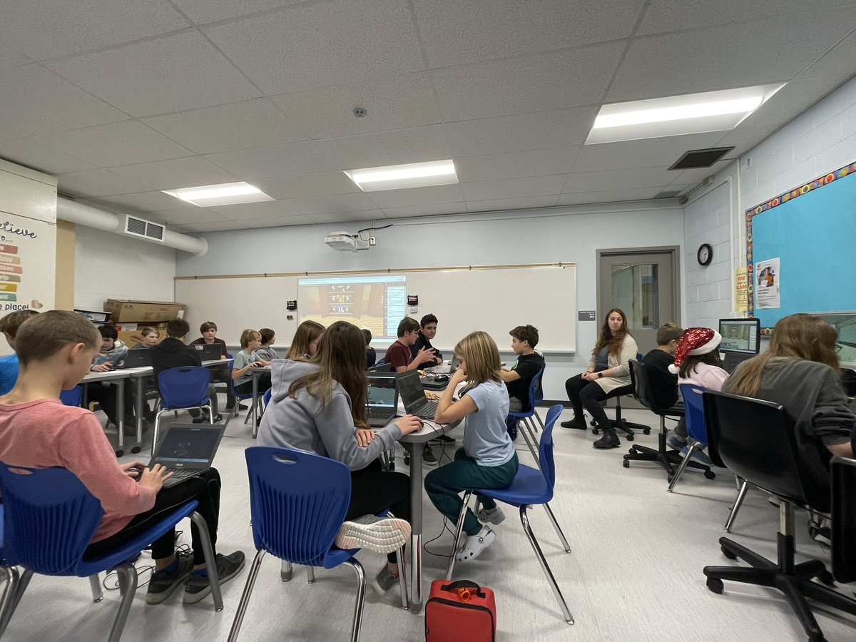 Esport Minecraft teams are hard at work getting ready for our January tournament.  #wcdsbinnovates