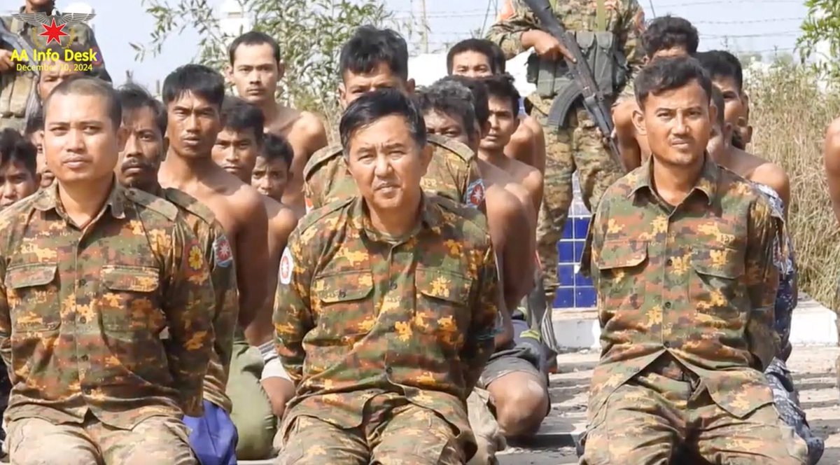 chanminmg's tweet photo. Military Commander and General - Thurein Tun captured by AA. What a turnout for the criminal who devastated the the region which his brutality and divisive tactics between Rohingya and Rakhines in Northern Rakhine State! https://t.co/kBpILr0wsD