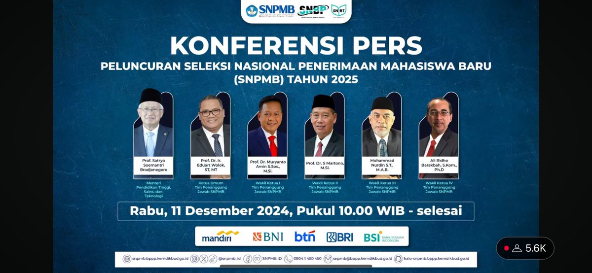 RANGKUMAN KONFERENSI PERS SNPMB 2025 ✨

— A thread.