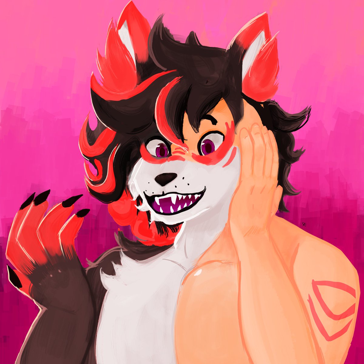 Drance17's tweet image. "oh! it's happening :D!"
===
here a comision for @that_fluffball_mercy on discord nwn!
thanks for the confident on my work
===
#transformation #tftuesday #tfsky #transfur