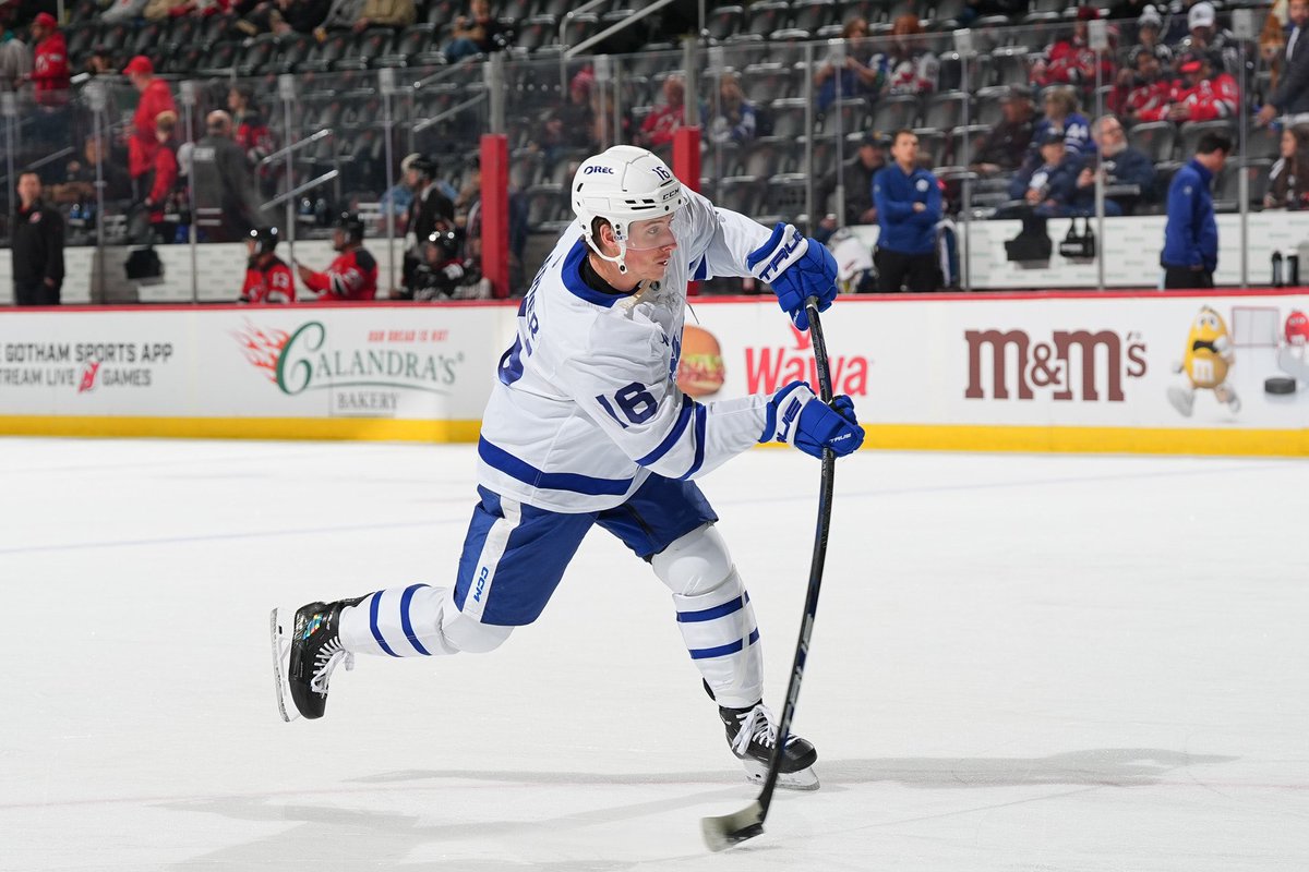 mitchemarner's tweet photo. In a game of grit and precision, #LeafsForever outmaneuvered the opposition, skating straight out of hell with two points in hand. Somebody grab a Zamboni for the flames! https://t.co/GfkWZTdQoF