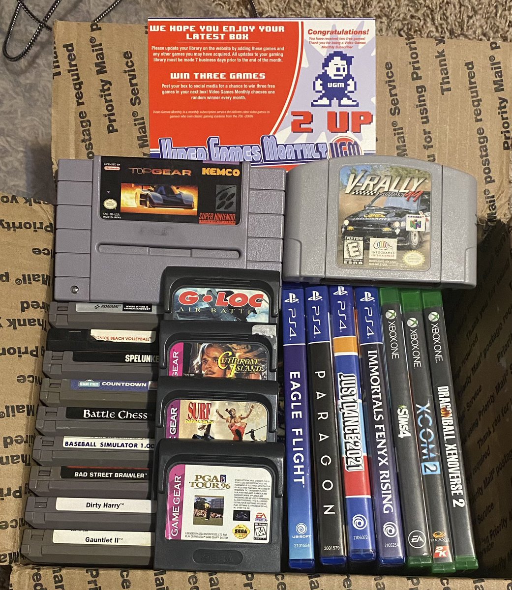 M3esich's tweet photo. Got my Black Friday box from @vidgamesmonthly Can’t wait to see the new years box. https://t.co/367fEL5F9q