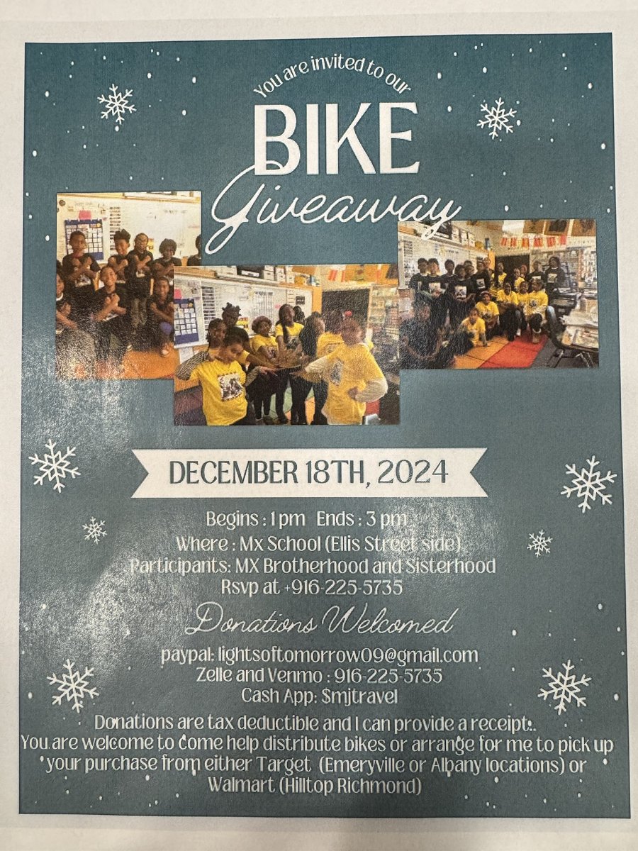 The Berkeley Scanner (@berkeleyscanner) on Twitter photo If you’re looking for a good cause this holiday season, there’s a bike giveaway coming up Dec. 18 at Malcolm X Elementary School in Berkeley. CM <a href="/benbartlettberk/">Ben Bartlett</a> has asked to put it on tonight’s #berkmtg agenda to garner more support. If you’re looking for a good cause this holiday season, there’s a bike giveaway coming up Dec. 18 at Malcolm X Elementary School in Berkeley. CM <a href="/benbartlettberk/">Ben Bartlett</a> has asked to put it on tonight’s #berkmtg agenda to garner more support.