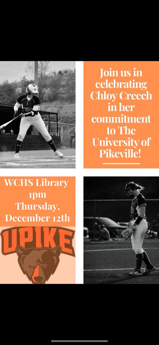 Chloy Creech (@chloycreech1) on Twitter photo Canโt wait to make it official on Thursday! Go bears ๐ป ๐งก <a href="/rstaggs/">Robert Staggs โ๏ธ๐ป๐ฅ๐บ๐ธ</a> <a href="/UPIKE_softball/">UPIKE Softball</a> Canโt wait to make it official on Thursday! Go bears ๐ป ๐งก <a href="/rstaggs/">Robert Staggs โ๏ธ๐ป๐ฅ๐บ๐ธ</a> <a href="/UPIKE_softball/">UPIKE Softball</a>