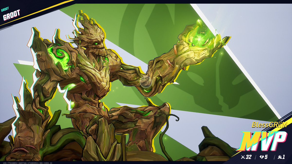 BlessUpGRiiMM's tweet image. You could say that Groots in my roots 😂🫡 #MarvelRivals #Marvel #GrootMain #BlessExpress