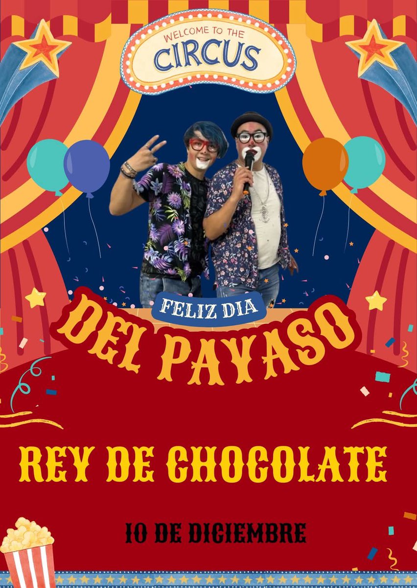 ChocolatePayaso's tweet photo. Por que la alegría y las risas también tienen magia! Y esa es para compartir 🤡🤡

🤡✨️🧩
 #payasoreydechocolate #principedechocolate #fiesta #fiestainfantil #payaso #payasoreydechocolate #principedechocolate #fiesta #fiestainfantil #payaso #babyshower #FiestaAdultos https://t.co/IufMmOjyTe