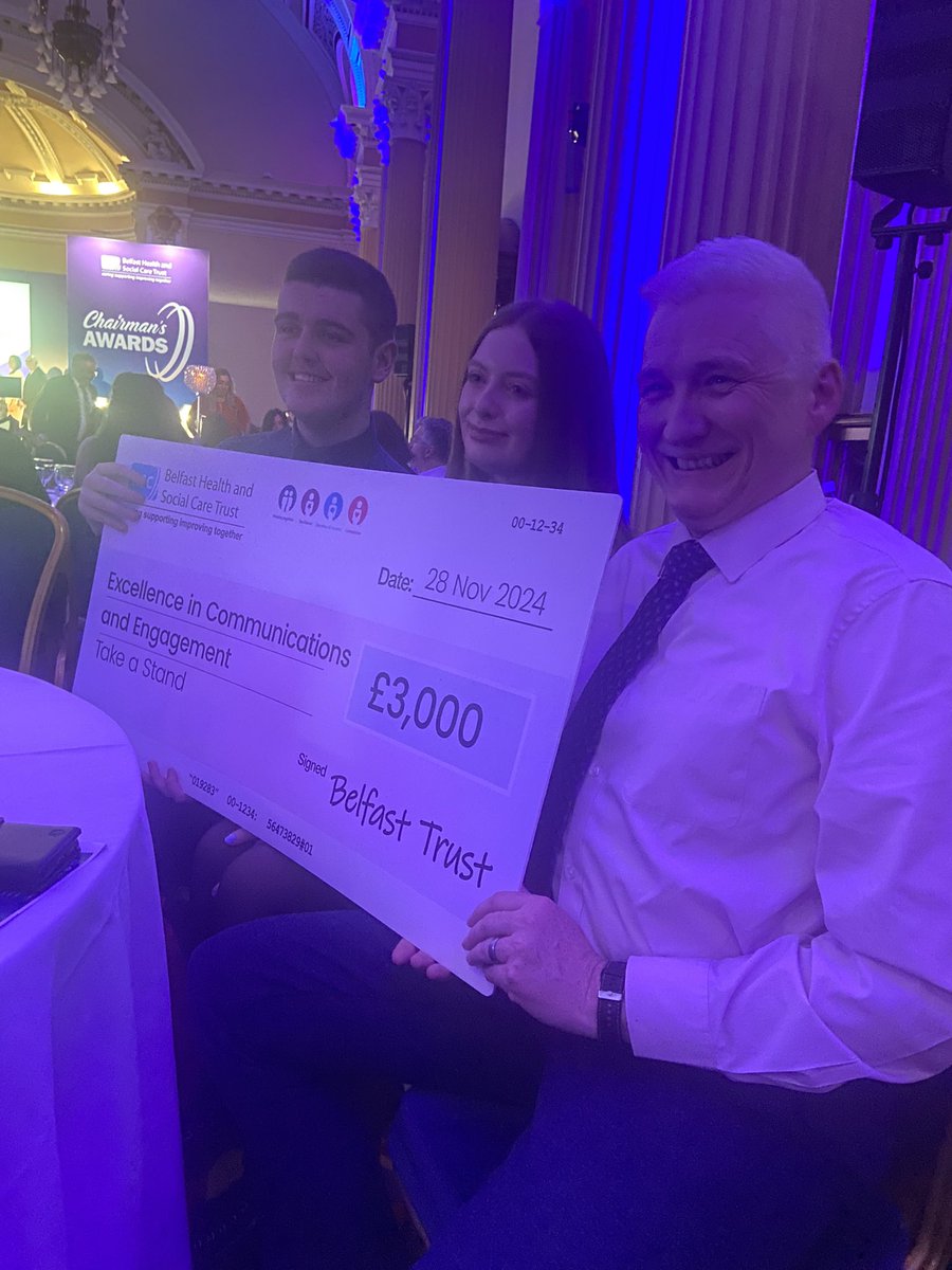 joseph06m's tweet photo. Was very thrilled to have worked alongside the 'Take a Stand' a project within the Belfast Trust and to come in second place at the Belfast Trust Chairman's Awards Ceremony in Belfast City Hall. 

Thank you to those who run this project and those who support it. It's incredible! https://t.co/IpPMop33GD