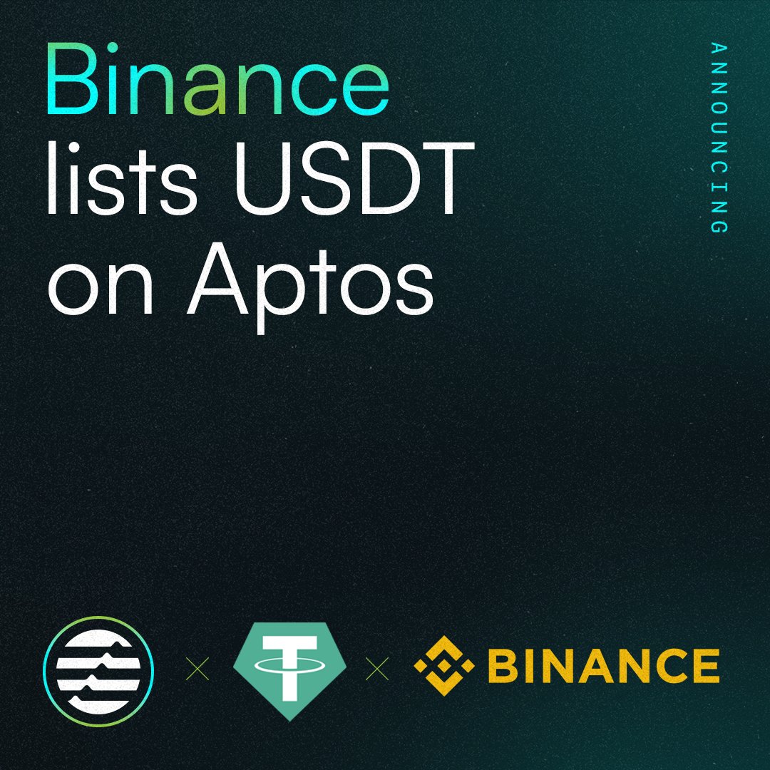 Binance chính thức hỗ trợ nạp/rút USDT trên blockchain Aptos
