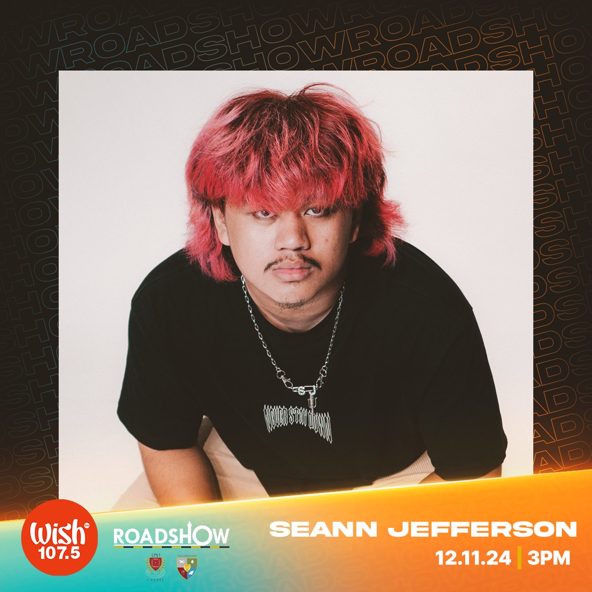 wish1075's tweet photo. Get ready for the live Wish Bus performances of rising band Letters From June and up-and-coming artists Seann Jefferson and E-Kove on today's Roadshow.

The musical vehicle goes to LPU in Cavite.

You may also visit our 10th Wish Music Awards on-site voting booth at the venue. https://t.co/1pA40uUE5y