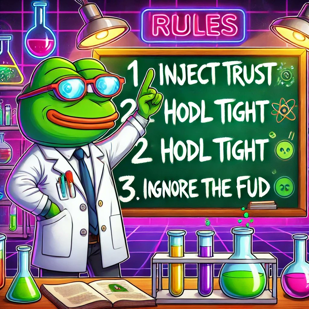 DogtarPepe's tweet photo. "๐ธ In Dogtar Pepeโs lab, the rules are simple:
1๏ธโฃ Inject Trust ๐
2๏ธโฃ HODL Tight ๐ธ
3๏ธโฃ Ignore the FUD ๐
Follow these, and the moon is yours! ๐โจ
#DogtarPepe #CryptoDoctor #cryptocurrency #memecoin #memecoins #Bitcoin #Dogecoin #Solana https://t.co/pJgiuoJaTk