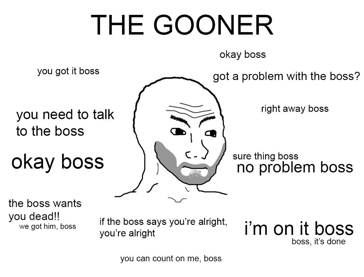 the usage of the word gooner should’ve stayed as this