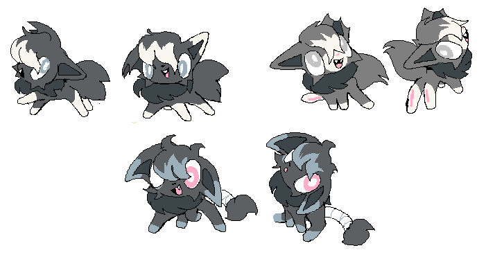 bo2lbrush's tweet photo. for design commissions,
I discuss as much as poss with the commissioner, and then make a few stabs at variables we discussed.
in the end, traits can be merged, colors swapped.
I like designing pairs best,
it helps inform and corral the direction of both. https://t.co/ymKNa0n173