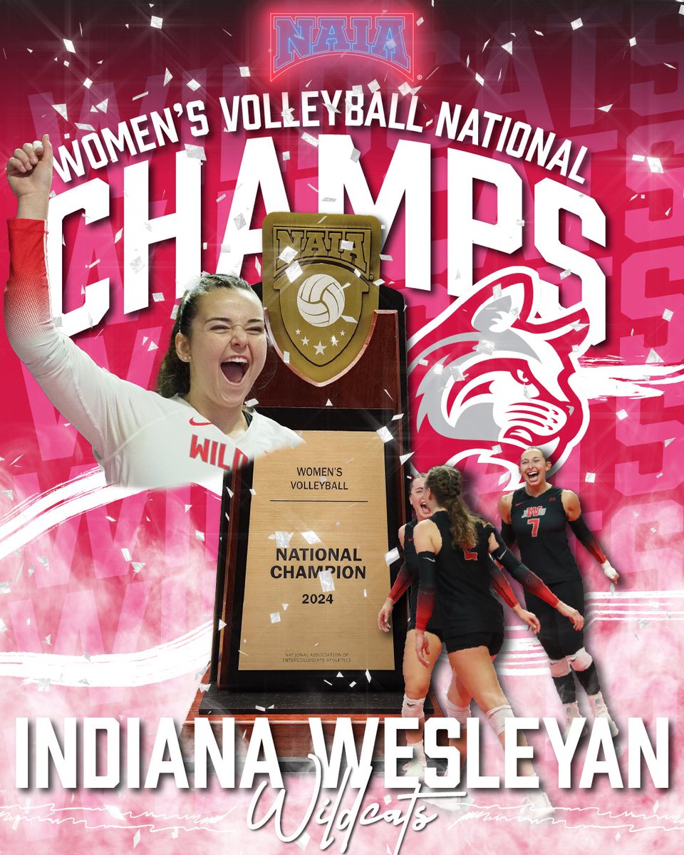 BACK 2 BACK

The Indiana Wesleyan Wildcats are your 2024 NAIA Women's Volleyball National Champions! 

#BattleForTheRedBanner