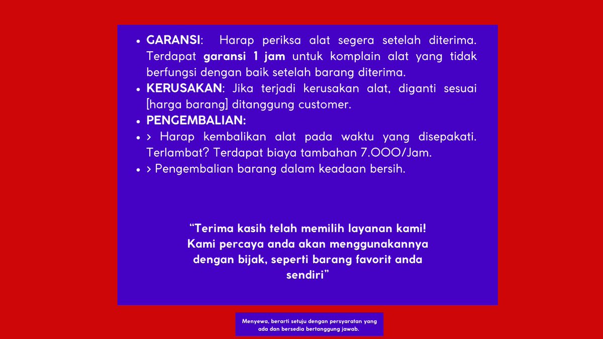 S&amp;K penyewaan Alat Grill di searzone 
[Yuk Budayakan Membaca] 🛒 🙌
…atdanketentuanpenyewaan.my.canva.site