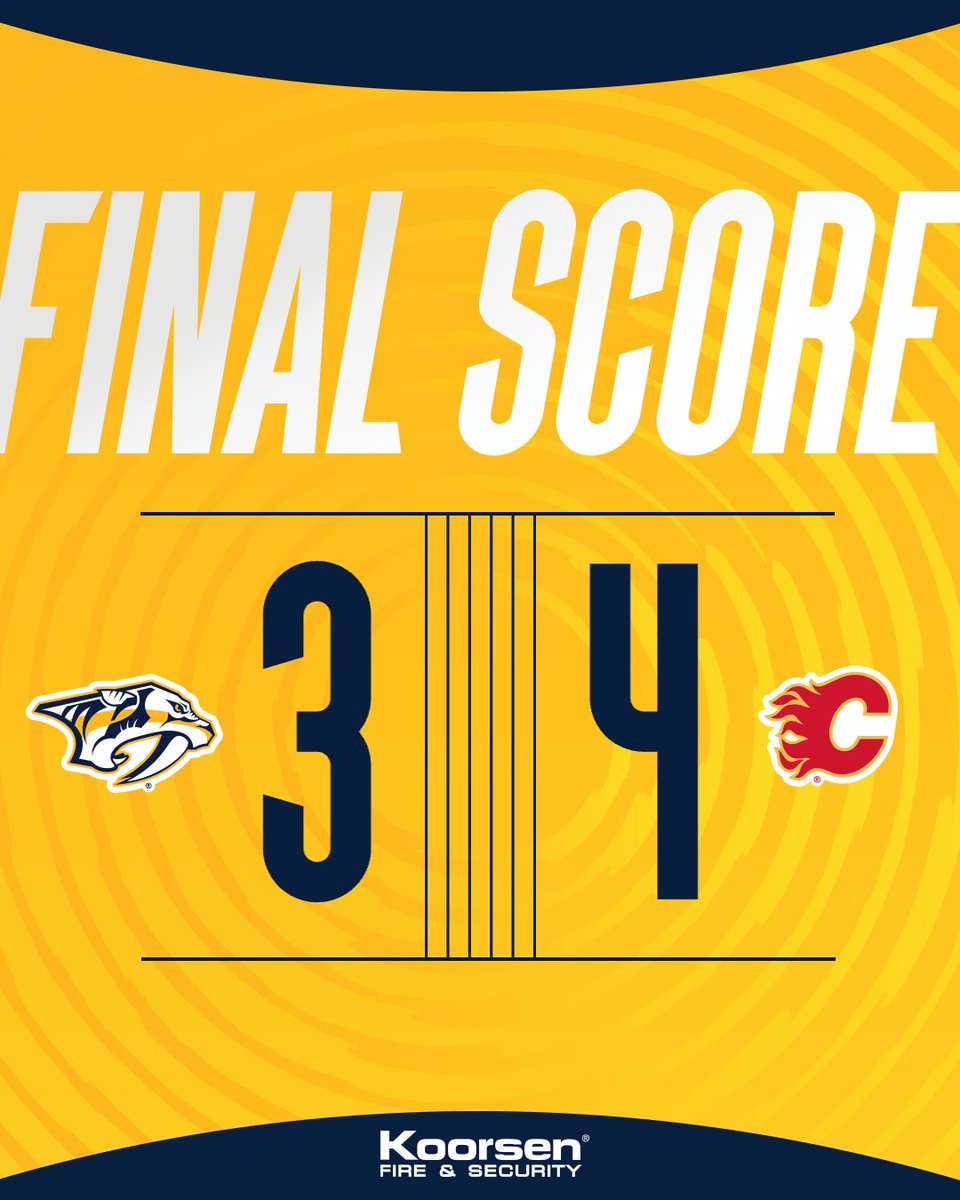PredsNHL's tweet image. Final.