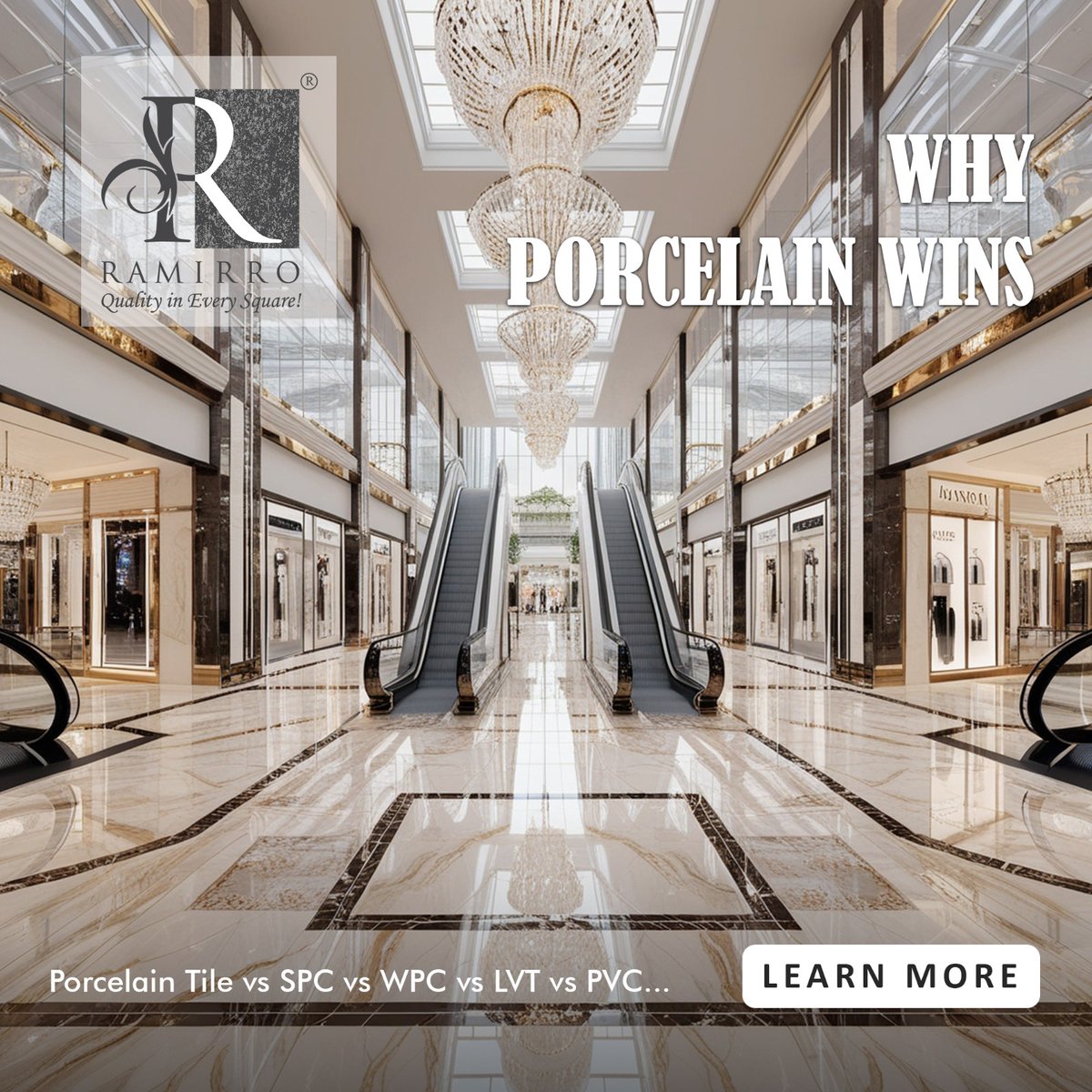 ramirroceramica's tweet photo. Porcelain Tile vs SPC vs WPC vs LVT vs PVC: Why Porcelain Wins
#porcelain #spctiles #wpctiles #lvttiles #pvctiles #stoneplasticcomposite #woodplasticcomposite #luxuryvinlytile #polyvinlycloried #flooring #flooringexperts #flooringinstallation #durability #waterresistant https://t.co/vKSlNLerYC