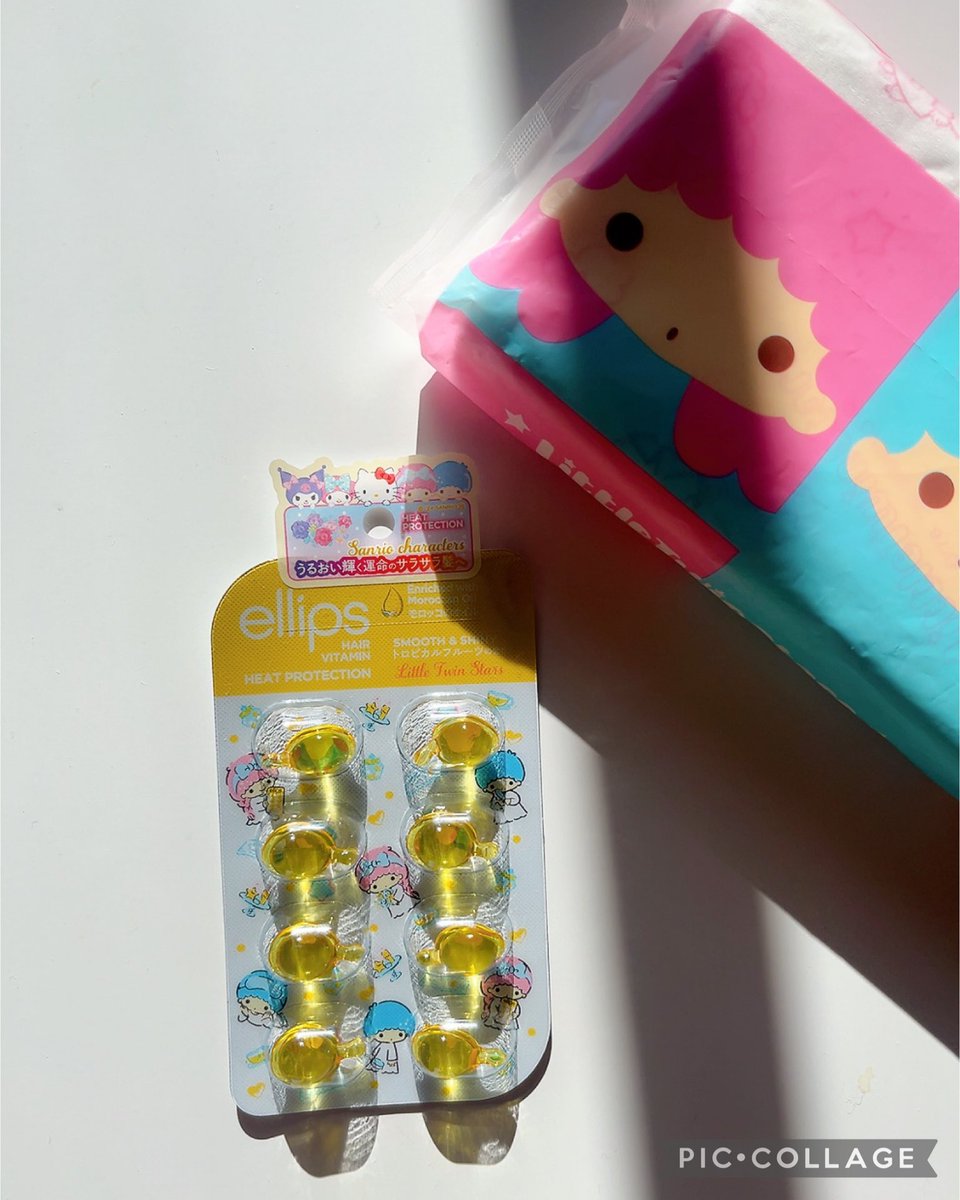 ikumaru1919's tweet photo. #PR #ellips #LIPSプレゼント
LIPS(@lipsjp )様のプレゼントCPに
当選し、ellips（エリップス）様の
ヘアオイル スムース＆シャイニー
サンリオコラボ柄 リトルツインスターズ
シートタイプ8粒
イエロー＆トロピカルフルーツの香り
を頂きました🫧⬇️ https://t.co/CPCA3RX6dx