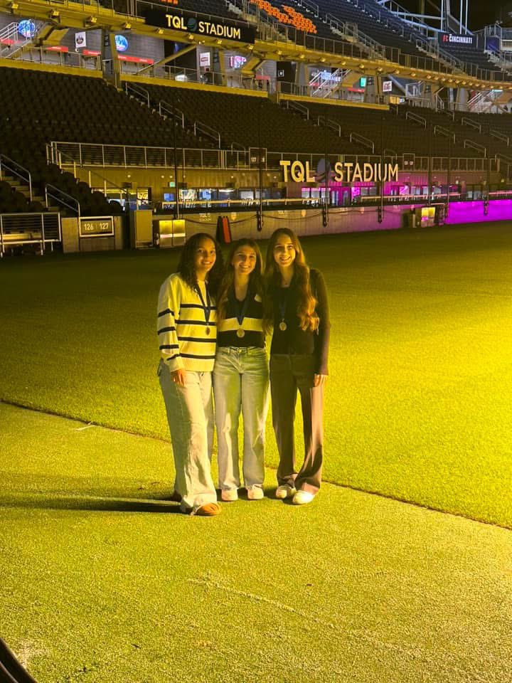 OakHillsWSOC's tweet photo. Congrats on being named All Southwest and getting honored tonight! Great event held at TQL Stadium!

Leni Sullivan 
Ayva Moore
Presley Pennekamp
Mady Linenkugel (not pictured) https://t.co/CoDHS6pQqt