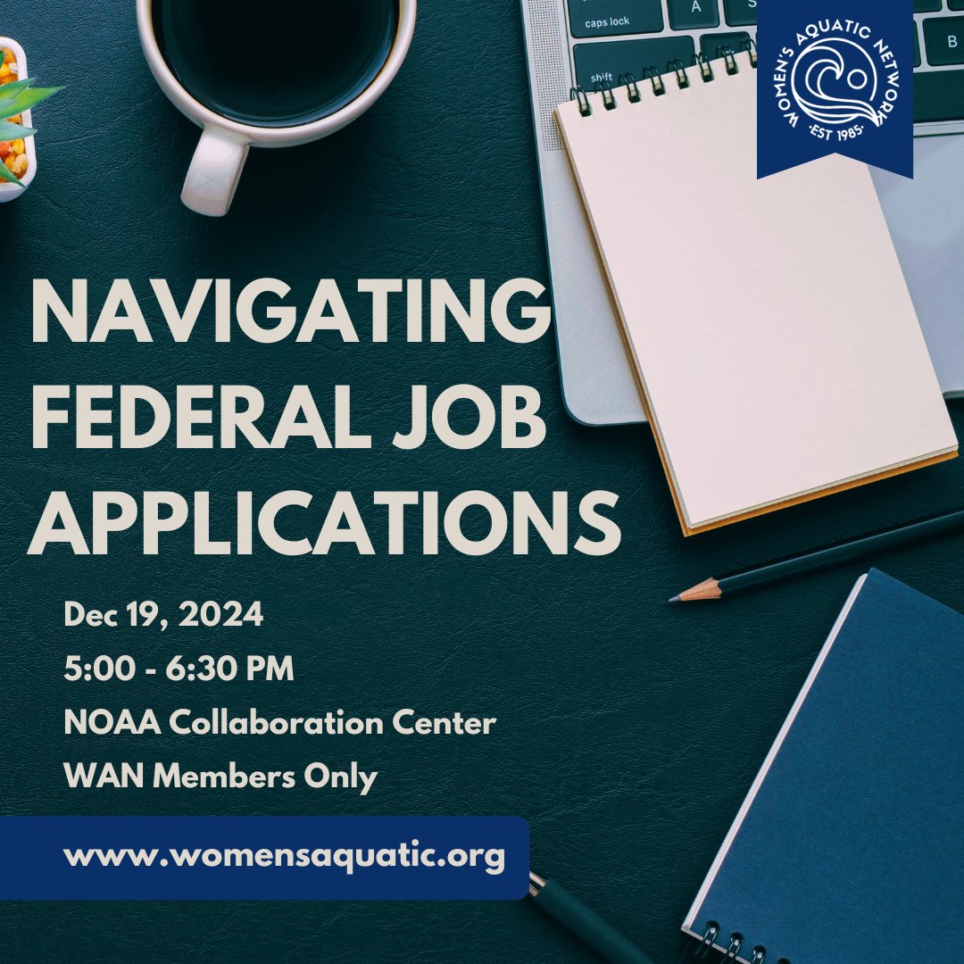 Calling WAN members: Swing by our last event of the year!

In this workshop, Executive Board Member Rachel Medley will give a candid tutorial on how to navigate USAJobs application process. 

Register 🔗 bit.ly/3TVfwii