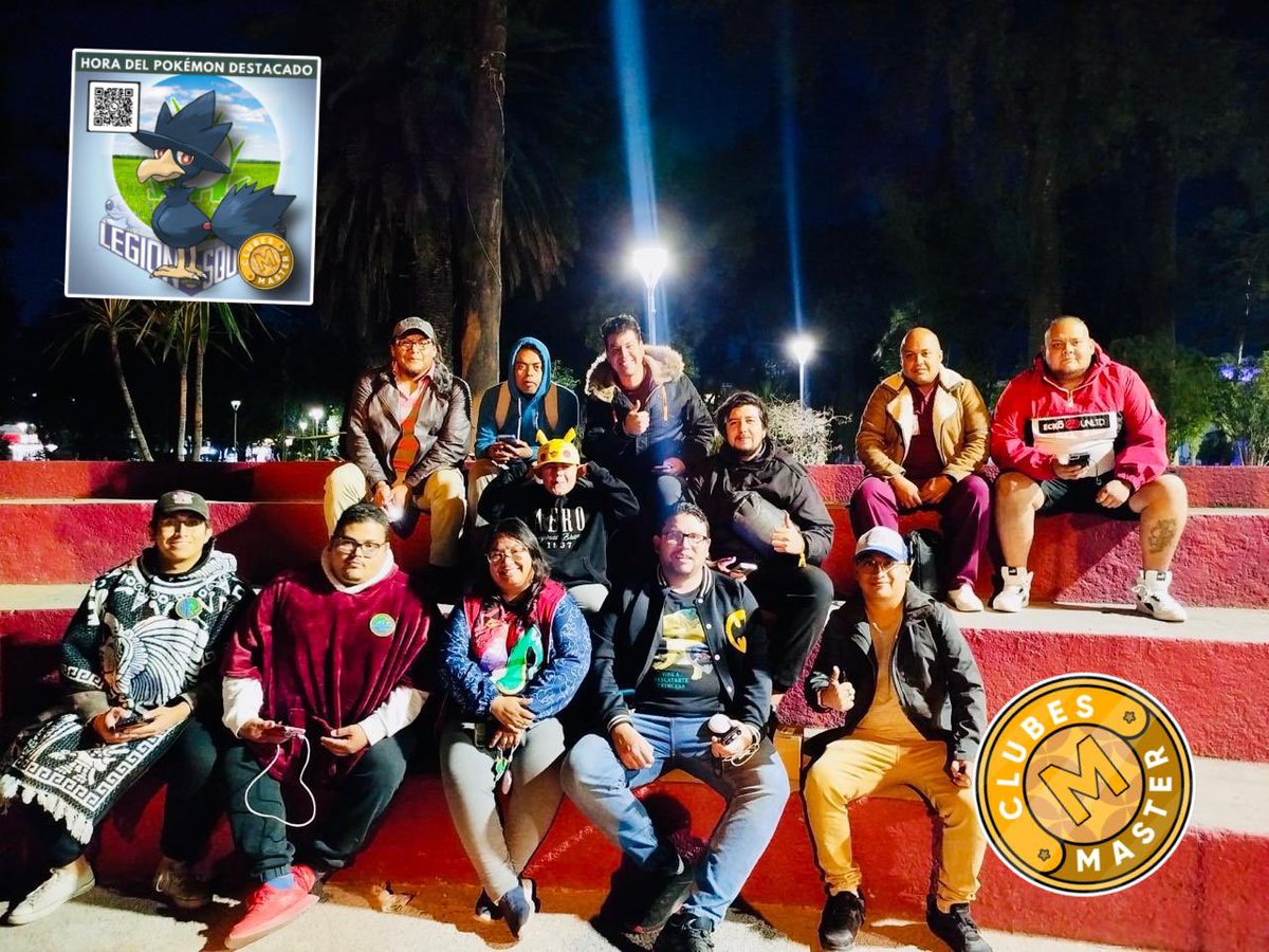 Gracias por una HORA DESTACADA más en el PARQUE HIDALGO, cede oficial y hogar de LEGIÓN SQUIRTLE, recuerda que cada check in es un gran aporte para seguir adelante y seguir recibiendo recompensas oficiales de campfire. Dejamos la foto de recuerdo✨