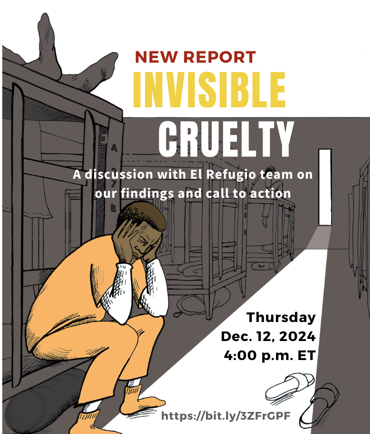elrefugioga's tweet photo. We asked people inside SDC what conditions are like, and here is what they told us. Join us on Thursday, Dec. 12 at 4 p.m. via Zoom: https://t.co/ADun9Lkhfw https://t.co/k8cUuaSOXV