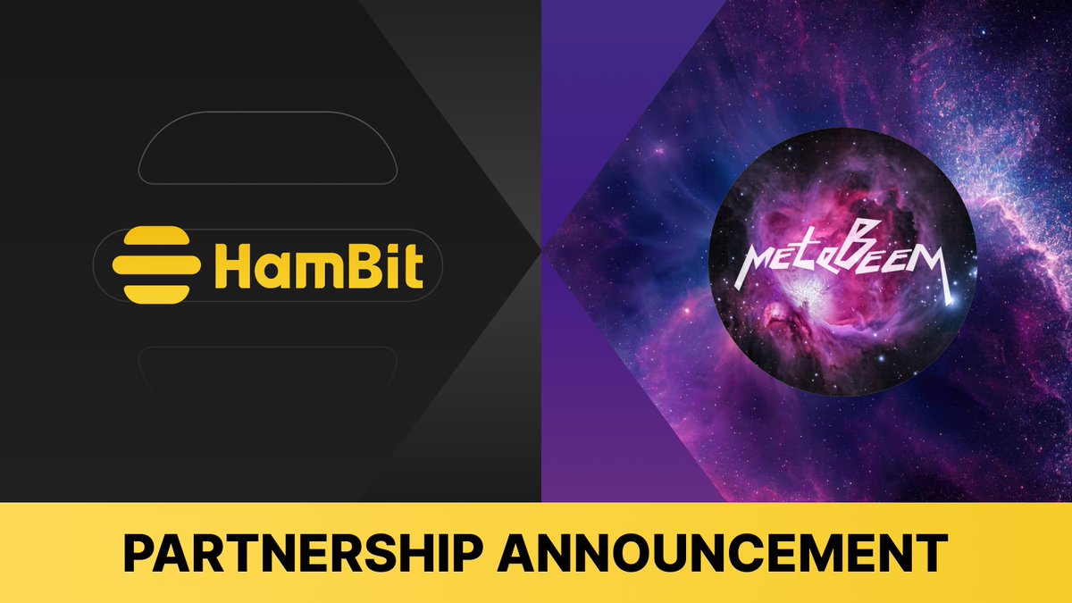 HamBit_Official's tweet photo. 🥳We are excited to announce our new partnership 
@MetaBeem_com!

🎯Metabeem is a decentralized social network protocol with powerful decentralized and portable social features.

🎯Learn HamBit at https://t.co/Cv852lcyQf

Let's follow @HamBit_Official & @MetaBeem_com to explore more new possibilities together!
#HamBit #MetaBeem #Partnership