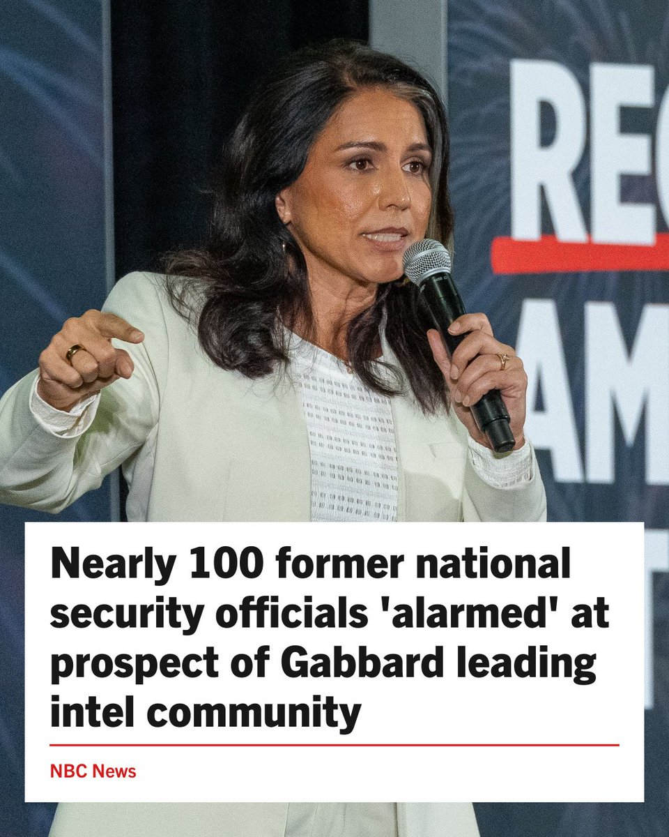 CountryFirstRep's tweet image. Unqualified. Unfit. Unacceptably pro-Russia. 

Never, EVER Tulsi Gabbard. #TrumpTransition