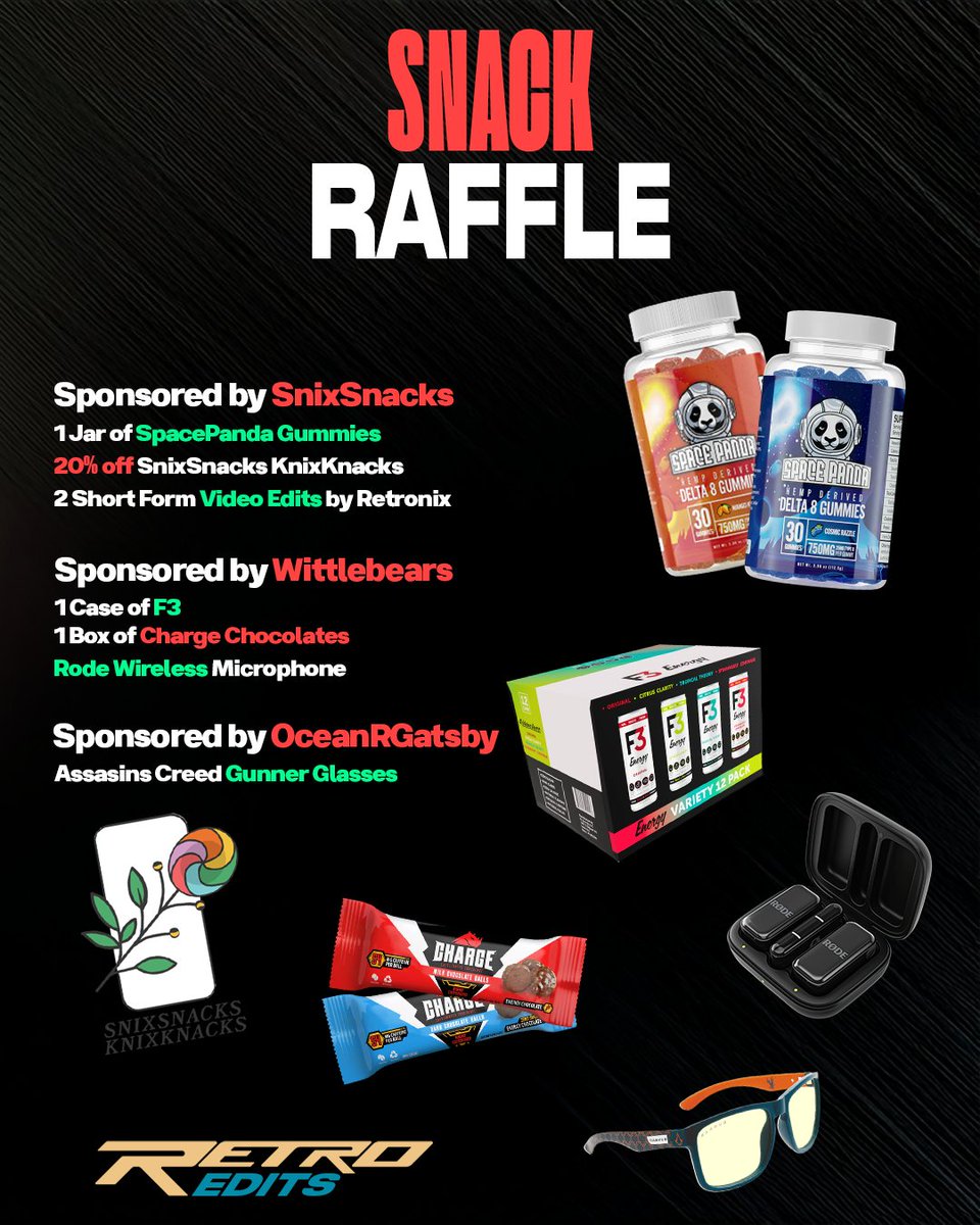 SnixSnacks_23's tweet image. OH HOLY RAFFLES!!!

Huge THANK YOUs &amp;amp; I LOVE YOUs to both
@itswittlebears &amp;amp; @oceanrgatsby for sponsoring with some amazing goodies for the COMEBACK!! 💚💚

🚨Make sure you Like, Comment &amp;amp; Repost the OG post for FREE RAFFLE ENTRIES!🚨

SEE YOU FRIDAY ya amazing SNACKS!