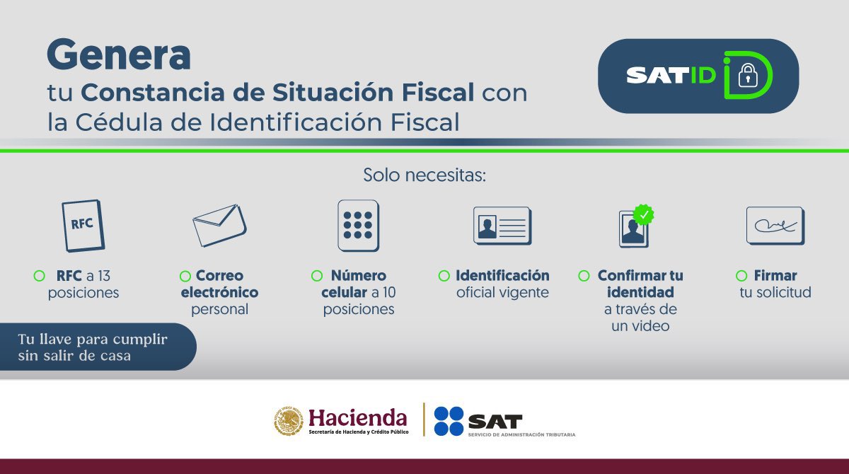 ApaleGerardo's tweet photo. ¿Necesitas tu Constancia de Situación Fiscal?

Obtenla en línea a través de SAT ID, consulta lo necesario.

Ingresa a https://t.co/ozTawEbxQM https://t.co/ocWeGThD4w