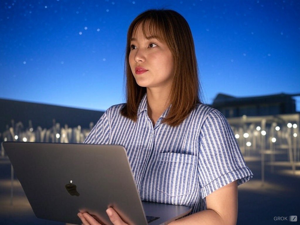 akiko_saito's tweet image. ツイートから作ってと頼んだやつ

Grok2が作った画像と文面:星空の下、東京デザインタイド2024でMacBookを持ち、アートと音楽を楽しむ私。 #ArtAndTech #Lullatone