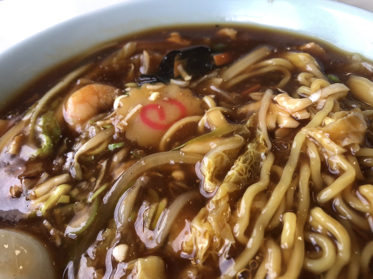 turikichi55's tweet photo. 函館大森町"ROKAN"さん♪
・広東麺 しょうゆ 800円
初訪問のサンリフレ函館♪
熱々の全餡タイプ具沢山な一杯
甘めな餡が食べ進めると不思議とクセになり旨い!
函館の広東麺って全餡タイプで提供するお店が多くて嬉しい♡
ごちそうさまでした☆
#サンリフレ函館
#ROKAN
#広東麺
#函館 https://t.co/jHkLIxeSIq