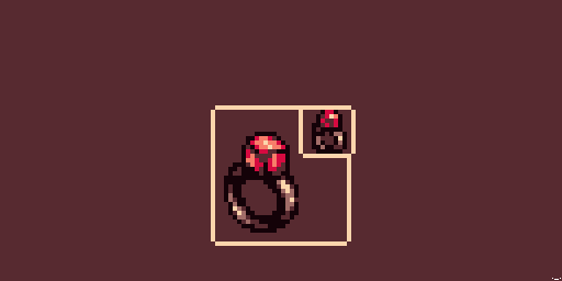 SalamiChild's tweet photo. *You found the RNG RING!
"A powerful trinket that can manipulate fate... as long as that 'fate' is a number between 0 and 999. Use it in a pinch, if you feel lucky!"
*EQUIP it now?
>Y
  N

(Rose&amp;Rust palette)
@Pixel_Dailies #pixel_dailies #dice https://t.co/h4YEz6j2YS