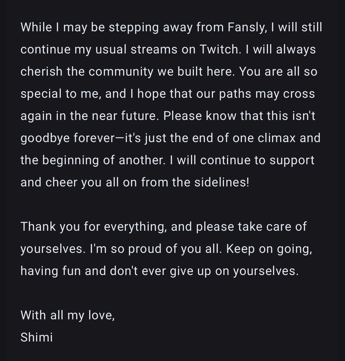 One door closes and another opens 💖

Thank you everyone for the continued support, I’ll miss seggs work ngl 🥺

I’ll still post lewd artworks I comm etc and all content will stay up! ILY 🫶🏻